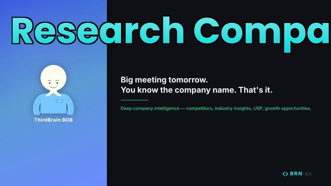 Big meeting tomorrow.
