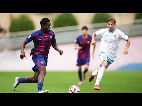 Ebrima Tunkara Debut for Juvenil A vs Zaragoza