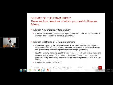 ACCA December Exam Revision Sessions – P2   Day 03