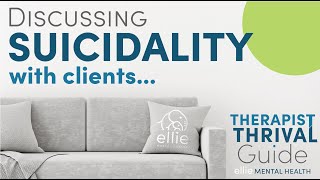 How to Talk About Suicide with Therapy Clients + Safety Planning | Therapist THRIVAL Guide: Ep. 9