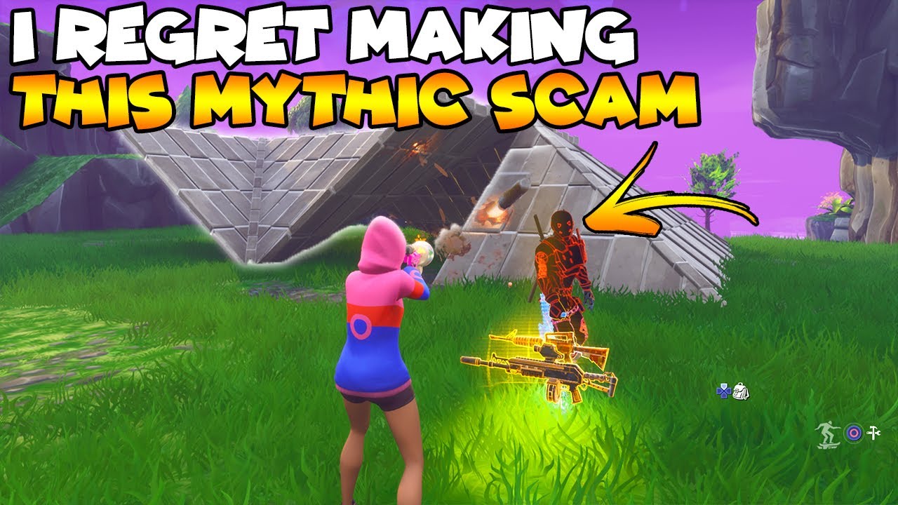 I Regret Making This Mythic Scam! 💯😱 (Scammer Gets Scammed) Fortnite Save The World