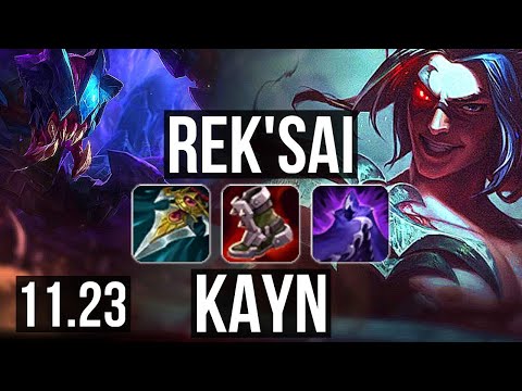 REK'SAI vs KAYN (JNG) | 11/1/7, 68% winrate, Dominating | NA Master | 11.23