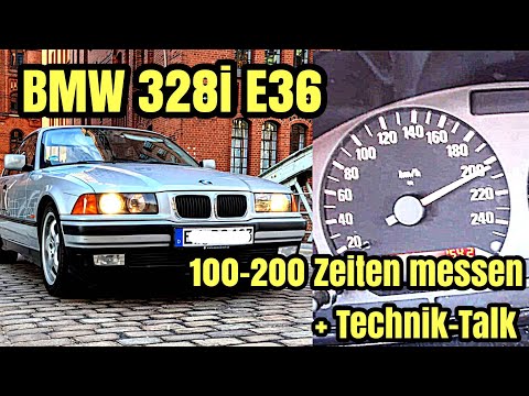 100-200 im BMW 328i E36 - GPS Zeiten messen | E36-Projekt | Youngtimer | 2021