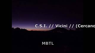 Vicini - C.S.I. (letra en español / testo italiano)