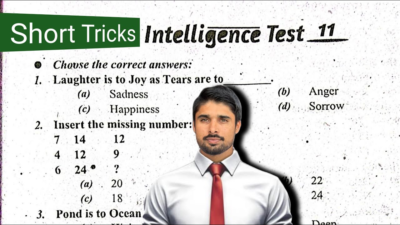P-11 Verbal Intelligence Test Preparation | Verbal Reasoning Questions