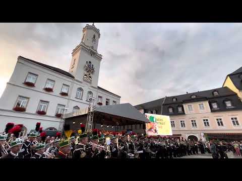 Schneeberger Marsch. Bergstreittag 22. Juli 2023 Bergstadt Schneeberg