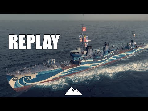 KAMIKAZE R, surrounded by casualties! - World of Warships | [Replay] [German] [60fps]