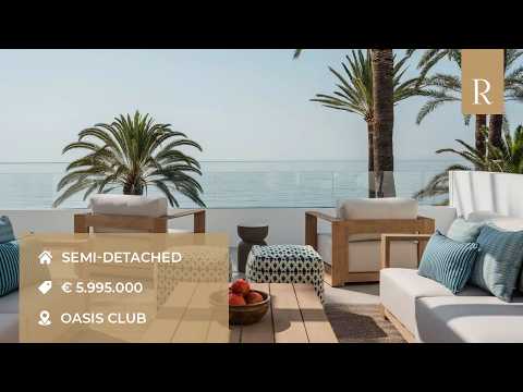 2026 | Beachfront Semi-Detached Home In Exclusive Oasis Club, Marbella Golden Mile
