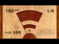 180 BPM 1/4 Wood Metronome HD