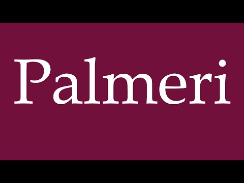 How to Pronounce ''Palmeri'' Correctly in German