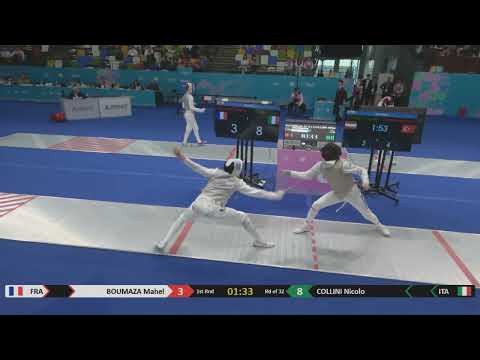 Wuxi Worlds 2025 CMF - L32 - Mahel Boumaza FRA v Nicolo Collini ITA