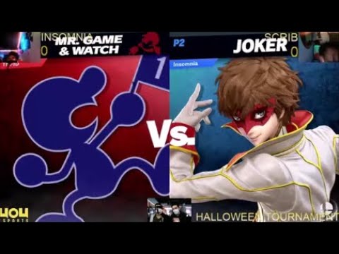 4o4 Monster Smash Halloween Tourney - DBH| Scrib (Mr. Game & Watch) vs Insomnia (Joker) - Winners R1