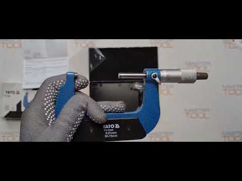 Микрометр YATO (YT-72302) 50-75 мм, точность 0,01 мм Микрометр YATO (YT-72302) 50-75 мм, точность 0,01 мм