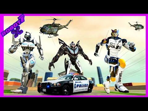 Grand Police Car Robot Transform Game Android gameplay