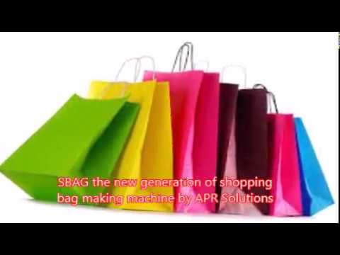 SBAG LINE, folder-gluer machine makes Shopping bag