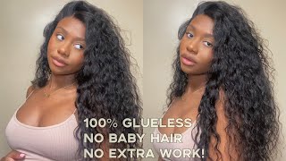 Wig Goals 🙌🏾NO GLUE NEEDED!HD LACE Melted Wig Install|RPGSHOW.OUTLET