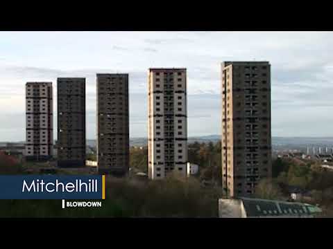 Mitchelhill tower blocks demolition, Scotland 2005 | John F Hunt