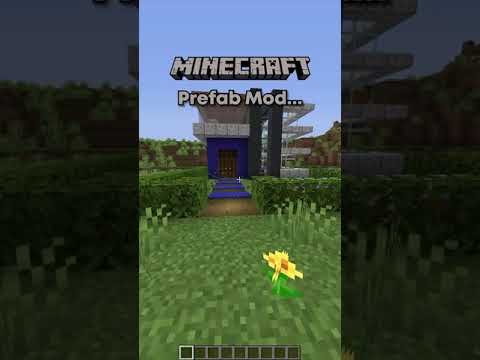 Minecraft INSTANT HOUSES! (Prefab Mod)