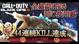 全盛期Krigと同じ使用感!?圧倒的機動力と射程で44連続キル達成!!【COD:BO6実況】