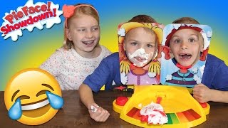Pie Face Showdown || Family Game Night