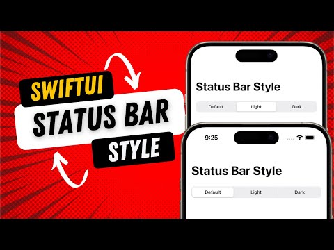 Changing Status Bar Style in 5 Min's - SwiftUI - Xcode 15 thumbnail