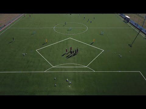 Spielaufbau in der Dreierkette am Deutschen Fußball Internat