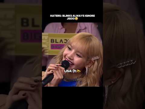 Jisoo is never ignored by blinks😝 #blackpink #jisoo #shorts