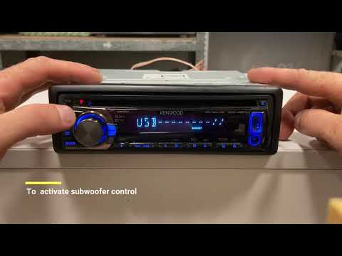 How to aktive Subwoofer Control on KENWOOD car RECEIVER
