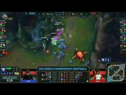 ROX vs SKT - Peanut Kick Flash - World Championship 2016 - Semifinals