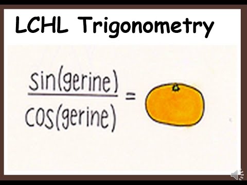 LCHL - Trigonometry - Ratios and Formulae