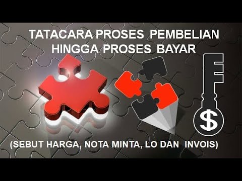 , title : 'TATACARA PROSES PEMBELIAN HINGGA PROSES BAYAR (SEBUT HARGA, NOTA MINTA, LO, INVOIS)'