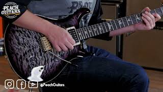 Video thumbnail for PRS Custom 24 Flame Maple Neck 10 Top Pattern Thin Ebony Custom Colour by The Peach Boutique