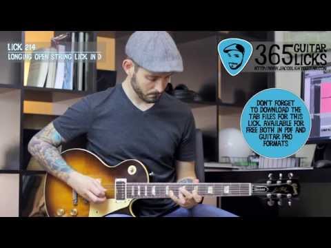 Lick 214/365 - Longing Open String Lick in D | 365 Guitar Licks Project