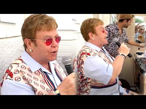 Sir Elton John Gives A Surprise Live Performance - Cold Heart - PNAU Remix feat. Dua Lipa In Cannes