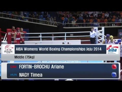 WC 2014: 1/4 - 75 kg   Ariane Fortin vs Timea Nagy