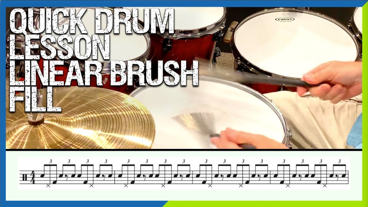 Quick Drum Lesson: Linear Brush Fill