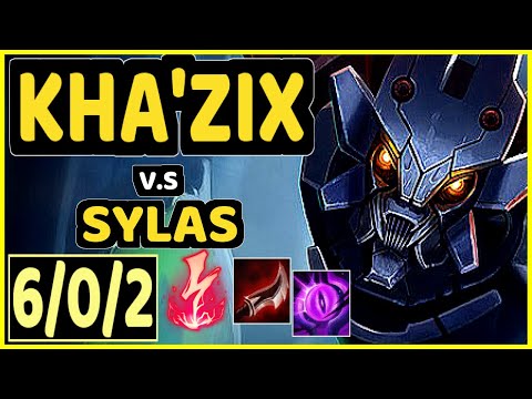 SIRT (KHA'ZIX) vs SYLAS - 6/0/2 KDA JUNGLE GAMEPLAY - BR Ranked GRANDMASTER