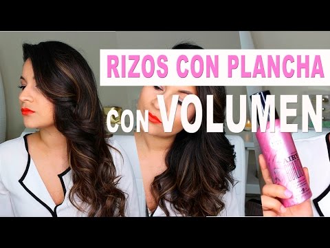 Cómo hacer rizos con la plancha, muy fácil y con volumen