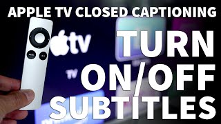 Apple TV Turn On Subtitles and Closed Captioning - How to Turn Off Subtitles on Apple TV