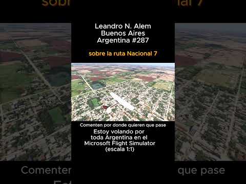 Leandro N. Alem, Buenos Aires desde el Microsoft Flight Simulator #leandronalem #buenosaires #msfs