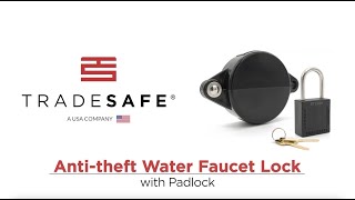 Outdoor Faucet Lock with Safety Padlock | TRADESAFE