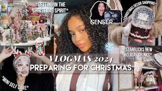 PREPARING FOR CHRISTMAS VLOG ❄️ Decor Shopping, Haul, Holiday Drinks, Luxury Bag Unboxing ft SENSER
