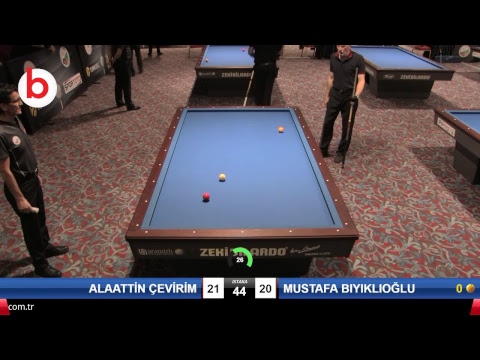 ALAATTİN ÇEVİRİM & MUSTAFA BIYIKLIOĞLU Bilardo Maçı - 2019 VETERANLAR 1.ETAP-VETERANLAR ELEME