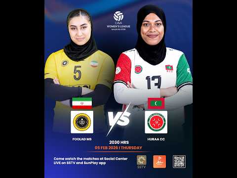 CAVA Women’s League 2025 | Day 2 | Match 4 FOOLAD MS (IRI) VS HURAA CC (MDV)