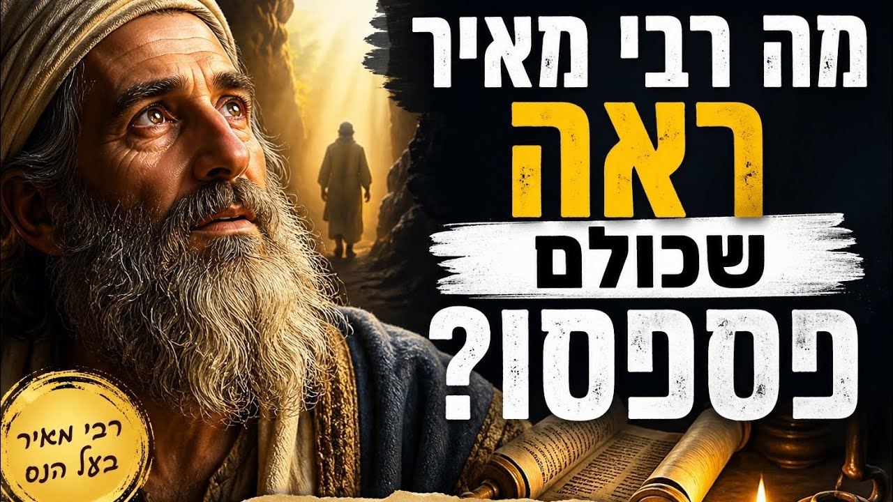מה רבי מאיר בעל הנס ראה שכולם פספסו?!