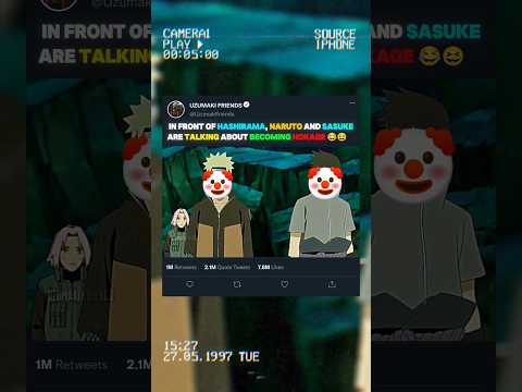 😂 IN FRONT OF HASHIRAMA, BECOME HOKAGES 😆 #hashirama #sasuke #naruto #hokage #narutoshippuden