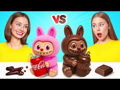 Real Food vs Chocolate Food Challenge | Funny Situations and Fails Multi DO Challenge