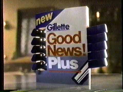 1987 Gillette Good News Plus Razor "It hurts so bad" TV Commercial