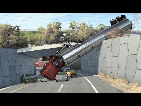 BeamNG Drive Trucks Vs Cars #14 - Insanegaz
