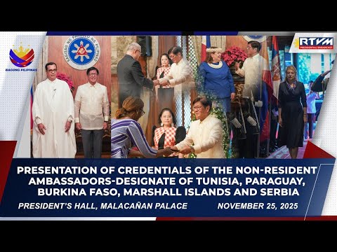 Presentation of Credentials of the Non-Resident Ambassadors-designate